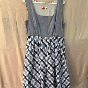 Blue Checkered Women’s Large dress